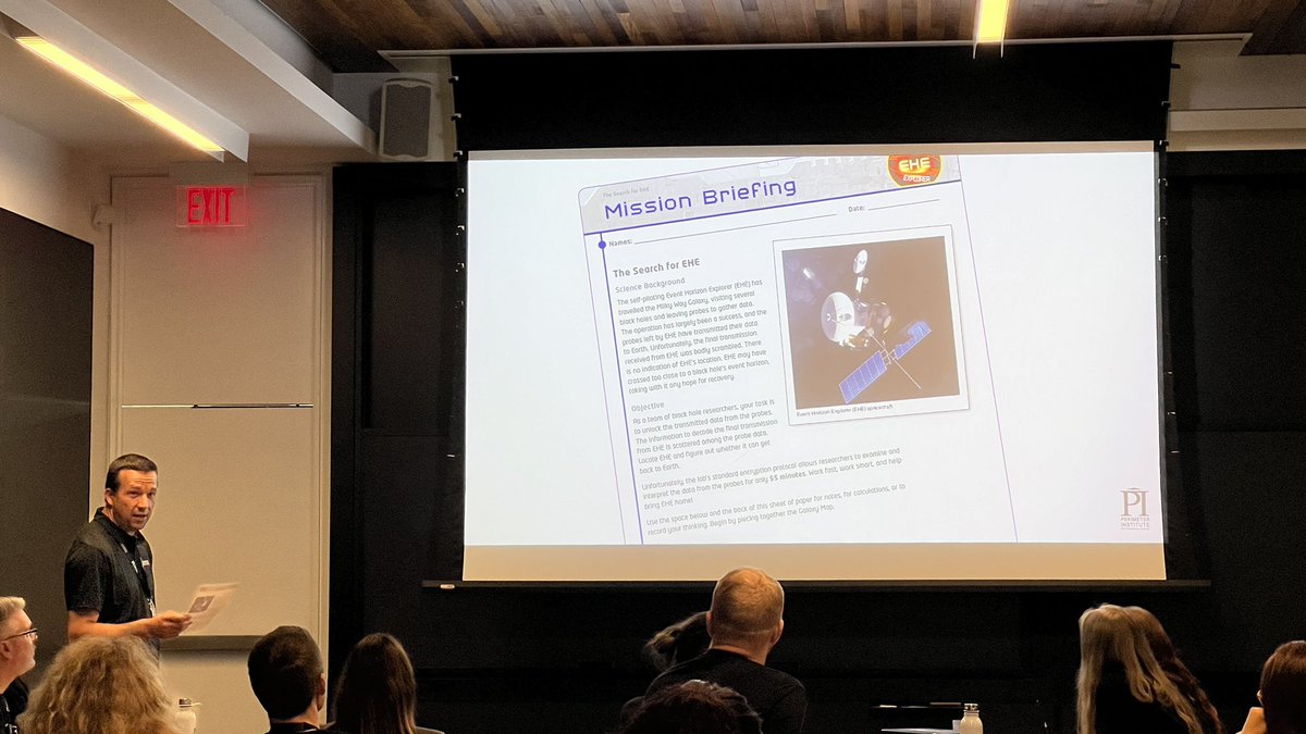 Matt Dodds (@sciencewithmat) on Twitter photo A great final activity; A Breakout Session on all things Space w’ Ashley <a href="/physicswithmcp/">physicswithmcp</a>, Chris <a href="/CSarkonak/">Chris Sarkonak</a> and Damo <a href="/DamianPopePI/">Damian Pope</a> from <a href="/Perimeter/">Perimeter Institute</a> #Eplus2024 Such a fun activity that I am looking forward to adapting to my classes. High intensity learning full of collaboration A great final activity; A Breakout Session on all things Space w’ Ashley <a href="/physicswithmcp/">physicswithmcp</a>, Chris <a href="/CSarkonak/">Chris Sarkonak</a> and Damo <a href="/DamianPopePI/">Damian Pope</a> from <a href="/Perimeter/">Perimeter Institute</a> #Eplus2024 Such a fun activity that I am looking forward to adapting to my classes. High intensity learning full of collaboration