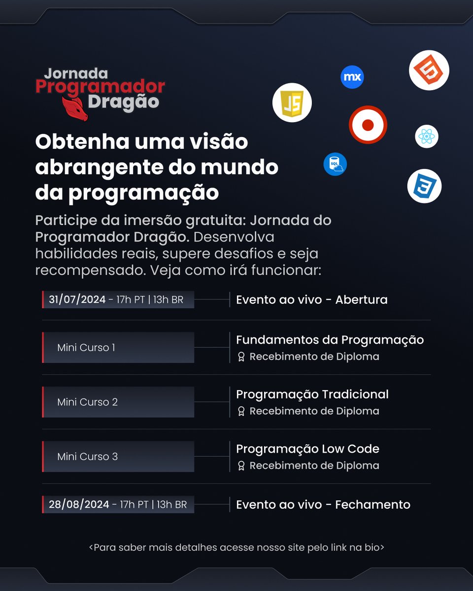 TrustedSchool's tweet photo. Aprenda, pratique e se destaque no mercado de tecnologia! Não perca essa oportunidade única de desenvolver habilidades reais e se preparar para os desafios do futuro.

🔗 Inscreva-se agora e faça parte dessa jornada épica! https://t.co/4W2CTUN0HQ https://t.co/xUGtWB2GqK