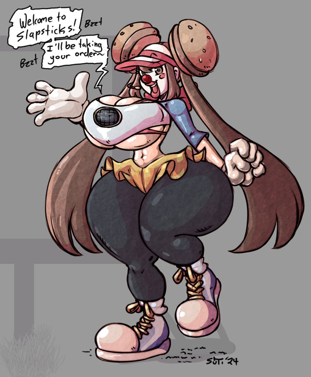Mintymethod's tweet photo. That clown fast food place's mascot looks mighty familiar...

Colors by me, Another Sutibaru beat. https://t.co/uervSuvKwc