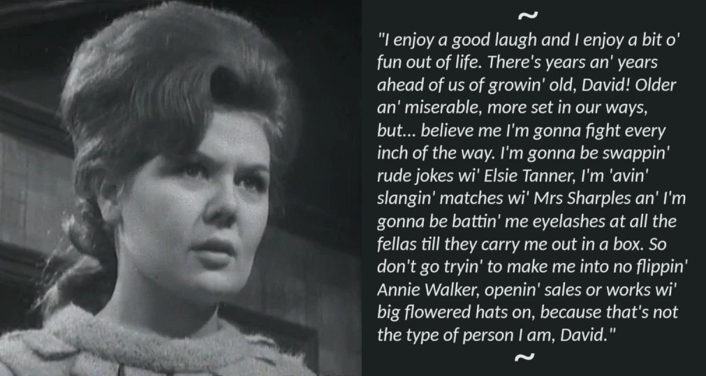 Corriepedia's tweet photo. #CorrieQuotes #IrmaBarlow #AdeleRose #ClassicCorrie https://t.co/gusntYktd3