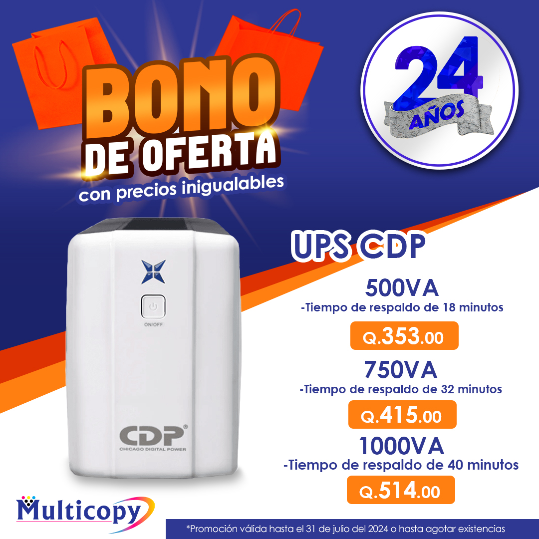 multicopyguate's tweet photo. ¡Asegura tu energía sin interrupciones! ✨ Descubre nuestras ofertas especiales en UPS y protege tu equipo hoy mismo. Contáctanos https://t.co/ZiwIK1wheR