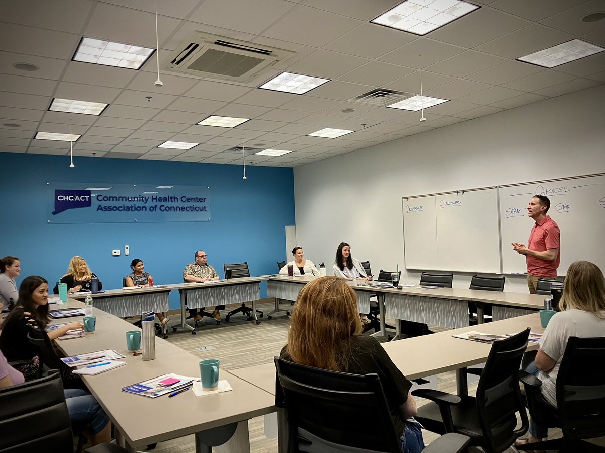 CTHealthCenters's tweet photo. We were thrilled to welcome @DrMichaelSBrown of 
DMB Coaching to the CHC/ACT team today for inspirational and transformative professional development. Dr. Brown has been working with CHC/ACT staff to help us best support CT’s Community Health Centers! https://t.co/MWAd5fT8ab