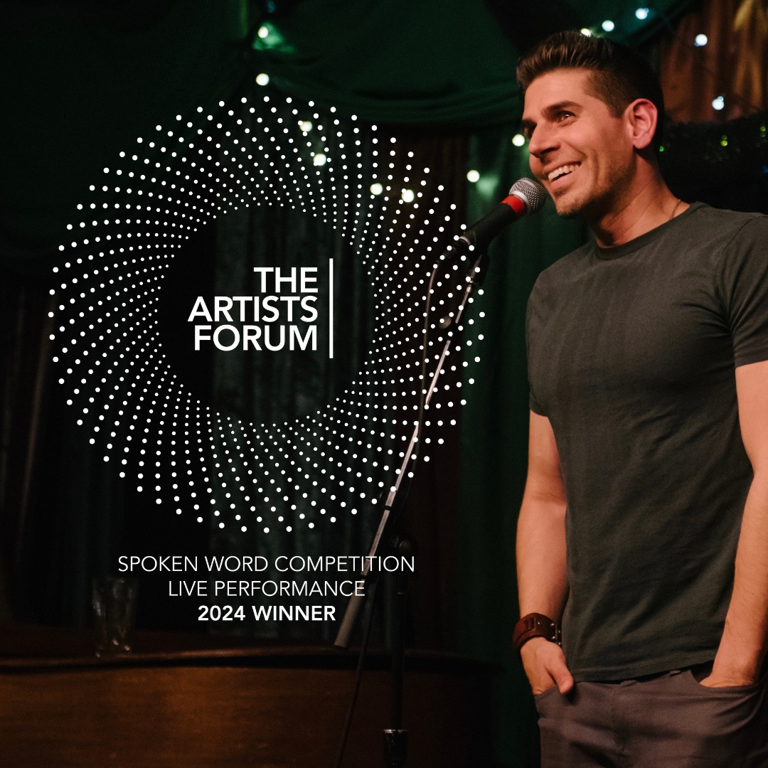 theartistsforum's tweet photo. Congratulations #theartistsforumspokenword 2024 winner Carlos Andrés Gómez!

BEST LIVE PERFORMANCE: "Where are you really from? (Live at the Mercury Cafe)" by Carlos Andrés Gómez (US)

See the work: https://t.co/966I7neyry https://t.co/05m5Fqv8sw