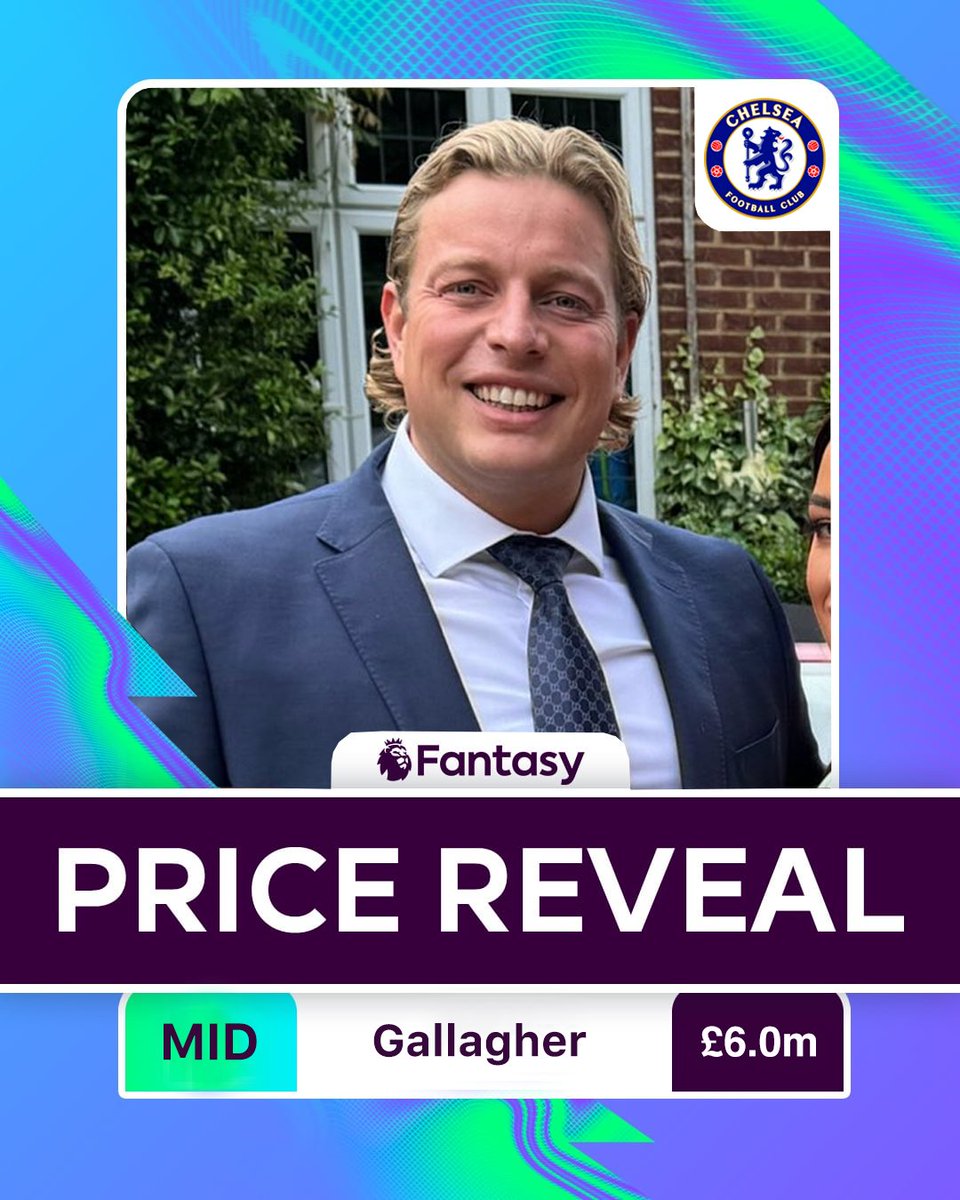 #FPL Price Reveal 👇

Conor Gallagher - £6.0m💰