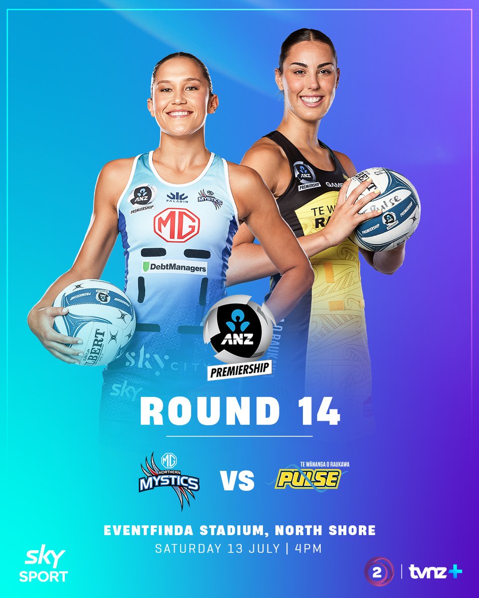 A huge match-up this afternoon with the Mystics hosting Pulse in front of a sold out crowd on Auckland's North Shore.

Watch live from 4pm on <a href="/skysportnz/">Sky Sport NZ</a>  and free to air on <a href="/TVNZ/">TVNZ+</a> 2 or TVNZ+. International streaming through netballpass.com