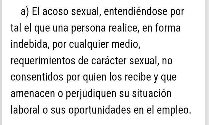 Esta es la definición de #LeyKarin  que condiciona este acoso a amenazas o perjuicio en relación laboral, sin considerar que con frecuencia se  produce mediante mejoras y mas beneficios y oportunidades a la persona acosada <a href="/MintrabChile/">Trabajo y Previsión Social</a> <a href="/Cutchile/">CUT Chile ✍️🗳</a> <a href="/Segpres/">Ministerio Secretaría General de la Presidencia</a>