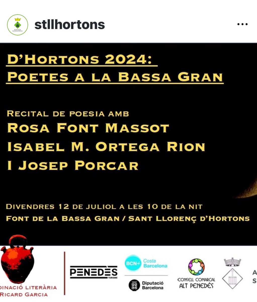 carmell777's tweet photo. Un any més ens retrobem a la Bassa Gran al recital de poesia https://t.co/2CPlp5Kbq4