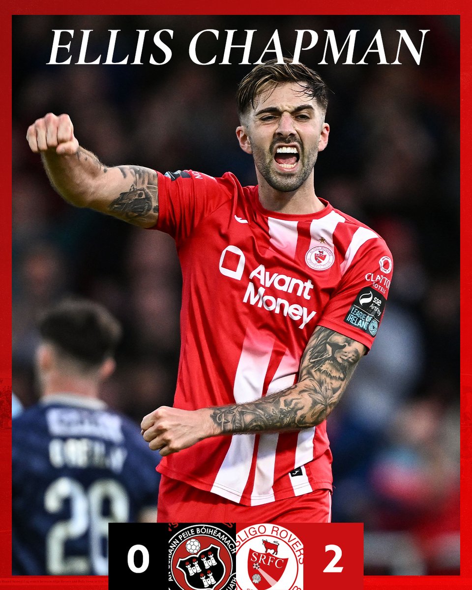 Bohemians 0-2 Rovers 🔴⚪️

95th min' | GOALLLLLL the fans and team go mental as the one and only Ellis Chapman scores from the halfway line with the last kick off the game 🤩

📸 <a href="/sportsfile/">sportsfile</a>

#Bitored | #Since1928