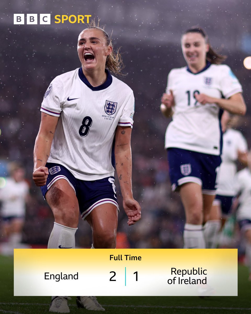 A narrow win for England - with Sweden currently losing to France, a point against the former on Tuesday would be enough for the <a href="/Lionesses/">Lionesses</a> to seal a place at Euro 2025.

#BBCFootball