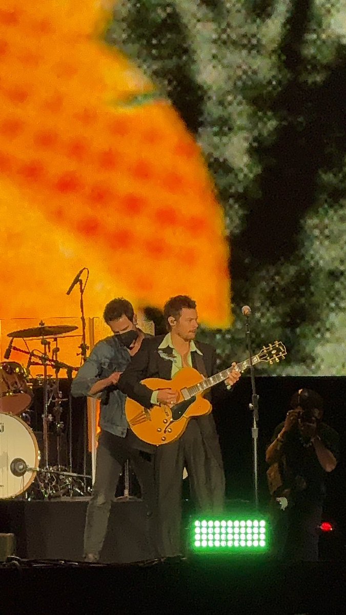 hsdaily's tweet image. Harry on stage with Stevie Nicks at BST Hyde Park - 12 July (via @martareismatias)