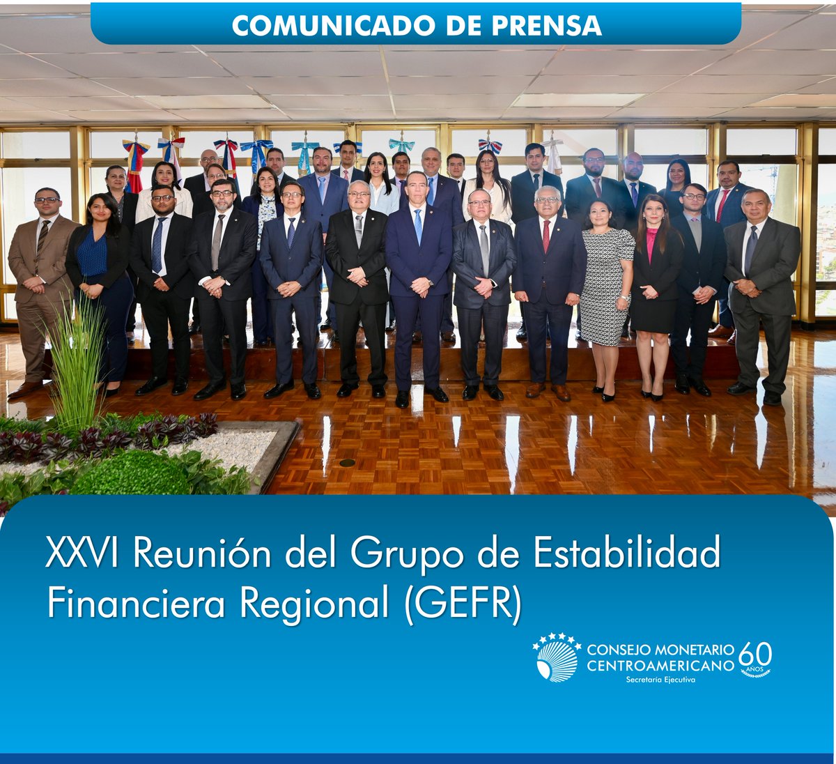 secmca's tweet photo. #EconomíaCentroamericana #EconomíaDominicana
La Secretaría Ejecutiva del Consejo Monetario Centroamericano (SECMCA) en conjunto con el Banco de Guatemala (BANGUAT) y la Superintendencia de Bancos de Guatemala (SIB) organizaron la XXVI Reunión del Grupo de Estabilidad Financiera Regional (GEFR), durante los días 11 y 12 de julio en Ciudad de Guatemala. La inauguración y palabras de bienvenida estuvieron a cargo del Sr. Alvaro González Ricci, Presidente del Banco Central de Guatemala, el Sr. Julio Gálvez Diaz, Intendente de administración estratégica de la Superintendencia de Bancos y el Sr. Odalis F. Marte Alevante, Secretario Ejecutivo del Consejo Monetario Centroamericano.
➡️Consultar en: https://t.co/D76ruijxSR