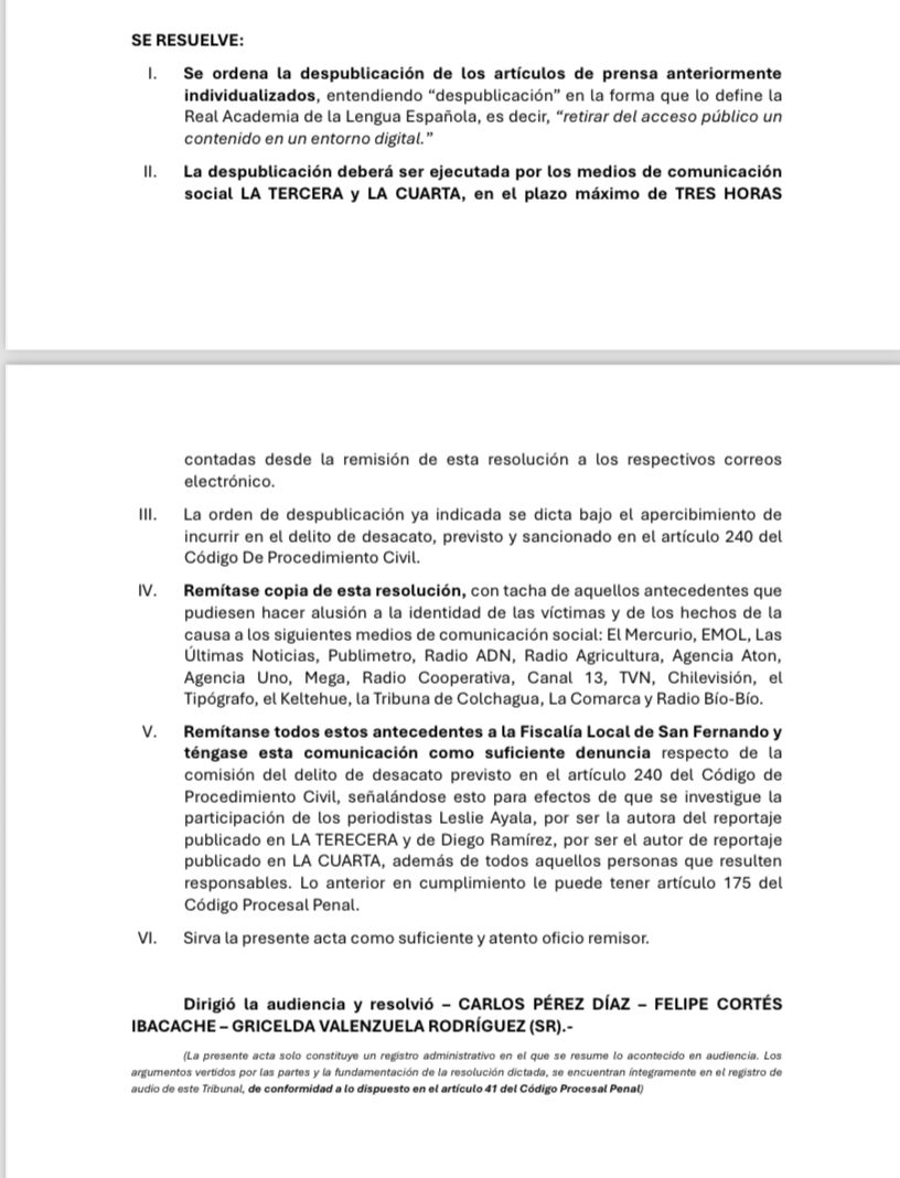 ejopia's tweet photo. Tribunal de San Fernando manda a bajar todas las notas de Eduardo Macaya e investigar a los periodistas https://t.co/0deooejzaK