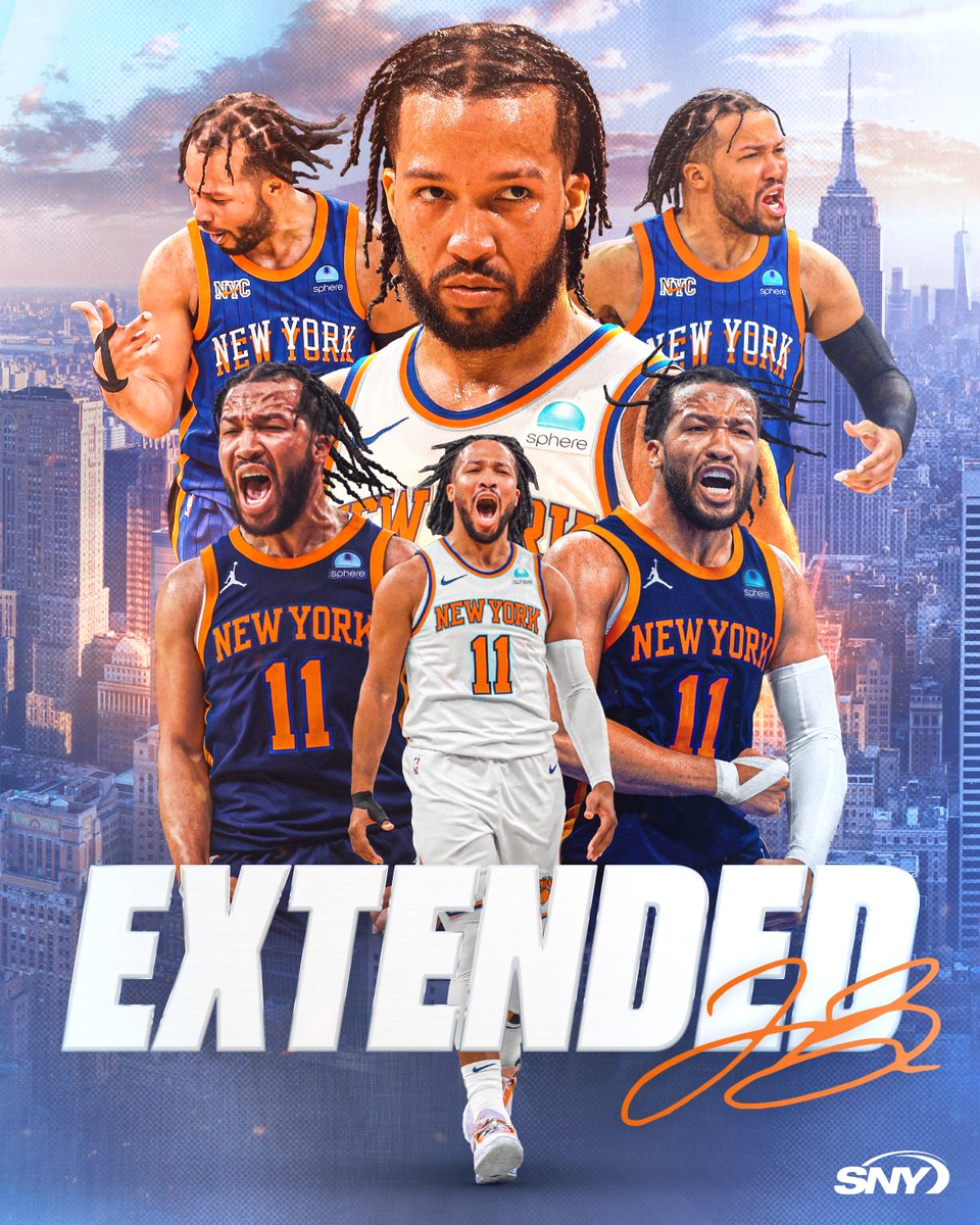 BREAKING: JALEN BRUNSON IS HERE TO STAY.

Brunson has agreed to a four-year extension to stay with the Knicks 🗽