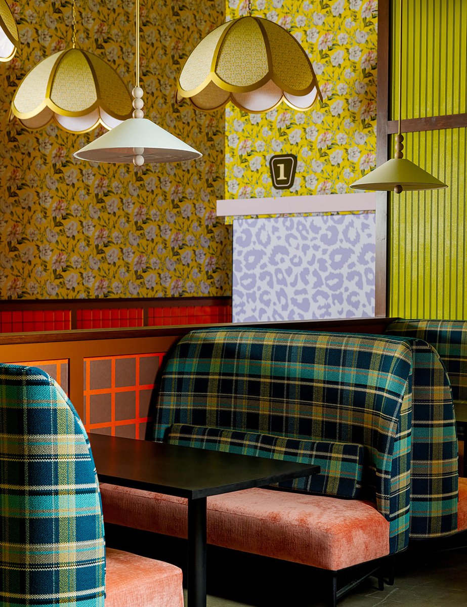 FrankMataipule's tweet photo. Excited to share a few prof photos of Jaguar Bolera in #RaleighNC which opened May 18th.

Design inspired by Grandma at your age: loves flowers, statement brooches, jaguar print, and her parakeets, Martini &amp; Olive. Never misses a garden cocktail with friends. #interiordesign https://t.co/hHY2QU9L0V