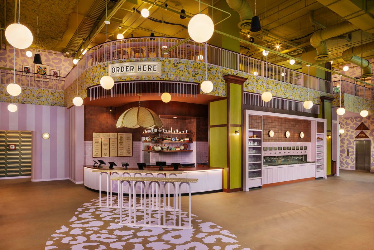 Excited to share a few prof photos of Jaguar Bolera in #RaleighNC which opened May 18th.

Design inspired by Grandma at your age: loves flowers, statement brooches, jaguar print, and her parakeets, Martini &amp; Olive. Never misses a garden cocktail with friends. #interiordesign