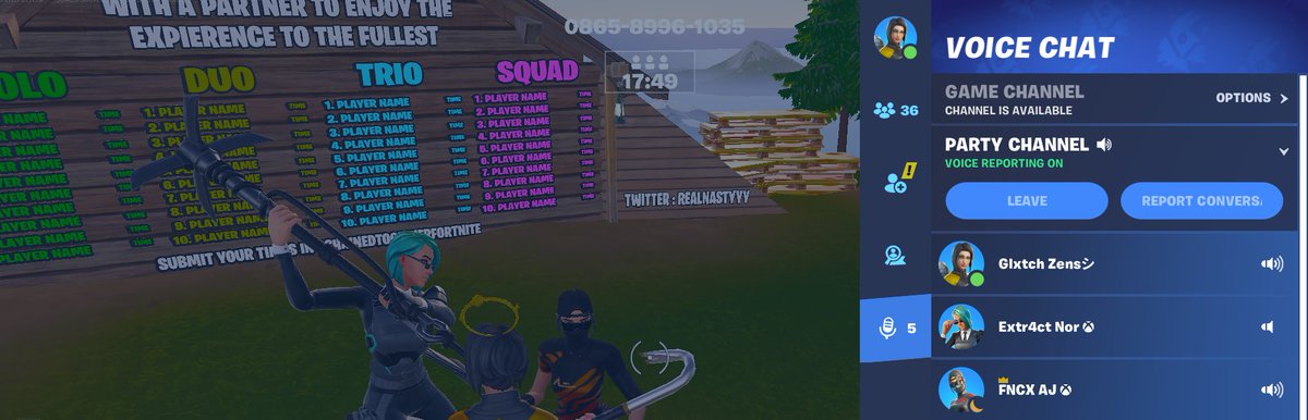 Glxtchvvs's tweet photo. @RealNastyyyy @FNCJulianxd #ChainedTogether @RealNastyyyy My friends FNCX AJ and Extr4ct Nor did your map, our time is 17:49 https://t.co/wVcQYSlmxH