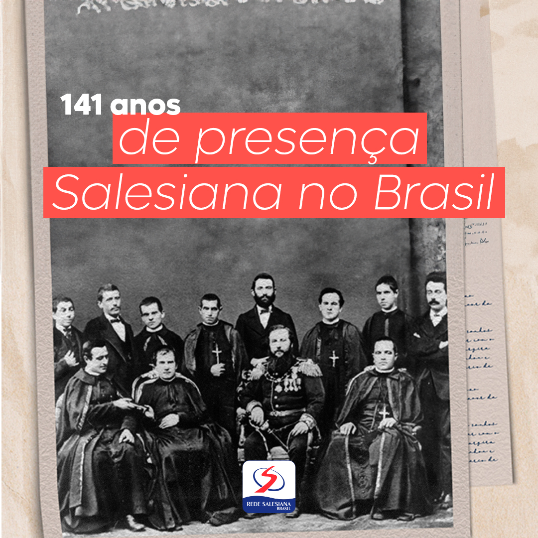 redesalesiana's tweet photo. 🎉 Neste domingo, a Família Salesiana celebra 141 anos no Brasil 🇧🇷! Em 1883, os primeiros Salesianos desembarcaram em Niterói e foram recebidos pelo Imperador Dom Pedro II. Orgulho de nossa missão! 🏫✨ 

Saiba mais: https://t.co/3RM7M8vtgF #RSB 

#SomosArsb #Missão #Salesianos https://t.co/obPu0WHXk7