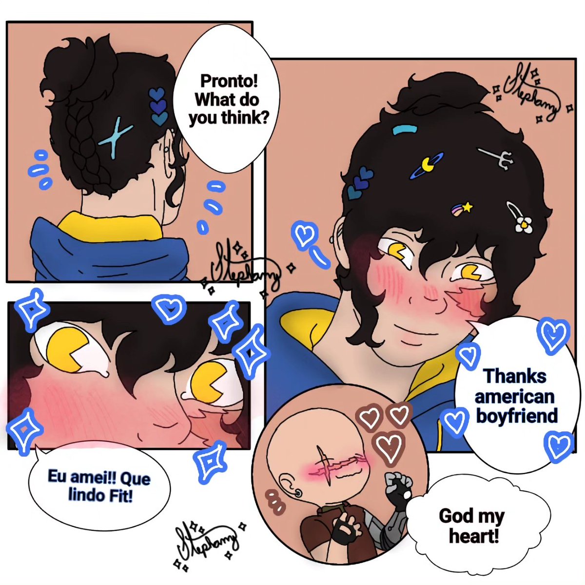 ste_artsy's tweet photo. Mini comic de Hideduo!! Saudades dos nossos cubitos 🥰✨️

"Cabelo grande" - Parte 2:

 #hideduo #Hideduo #hideduofanart https://t.co/Iqy2QEiVfR
