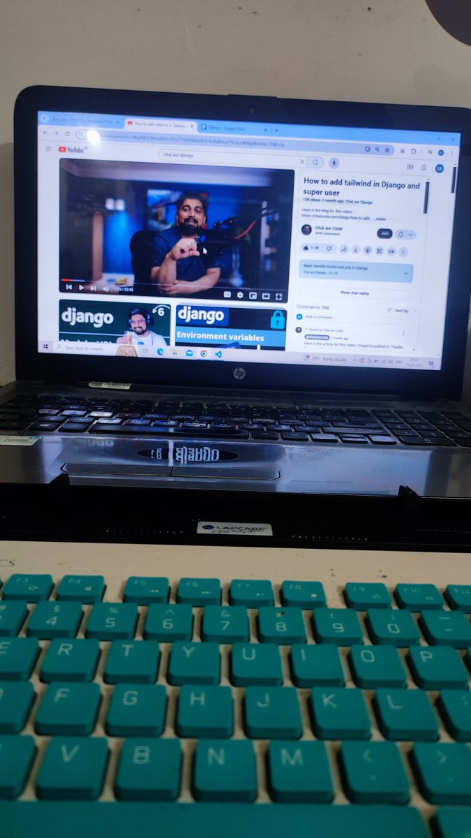 Dev_JunkM's tweet image. Along with Leetcode POTD..
I have learned how to add talwind in django first I got an error using uv then I got a solution from Chai aur Django channel. 
One more thing I did all without using a virtual environment..
#chaiaurcode #hiteshdotcom #leetcode #100daysofcoding