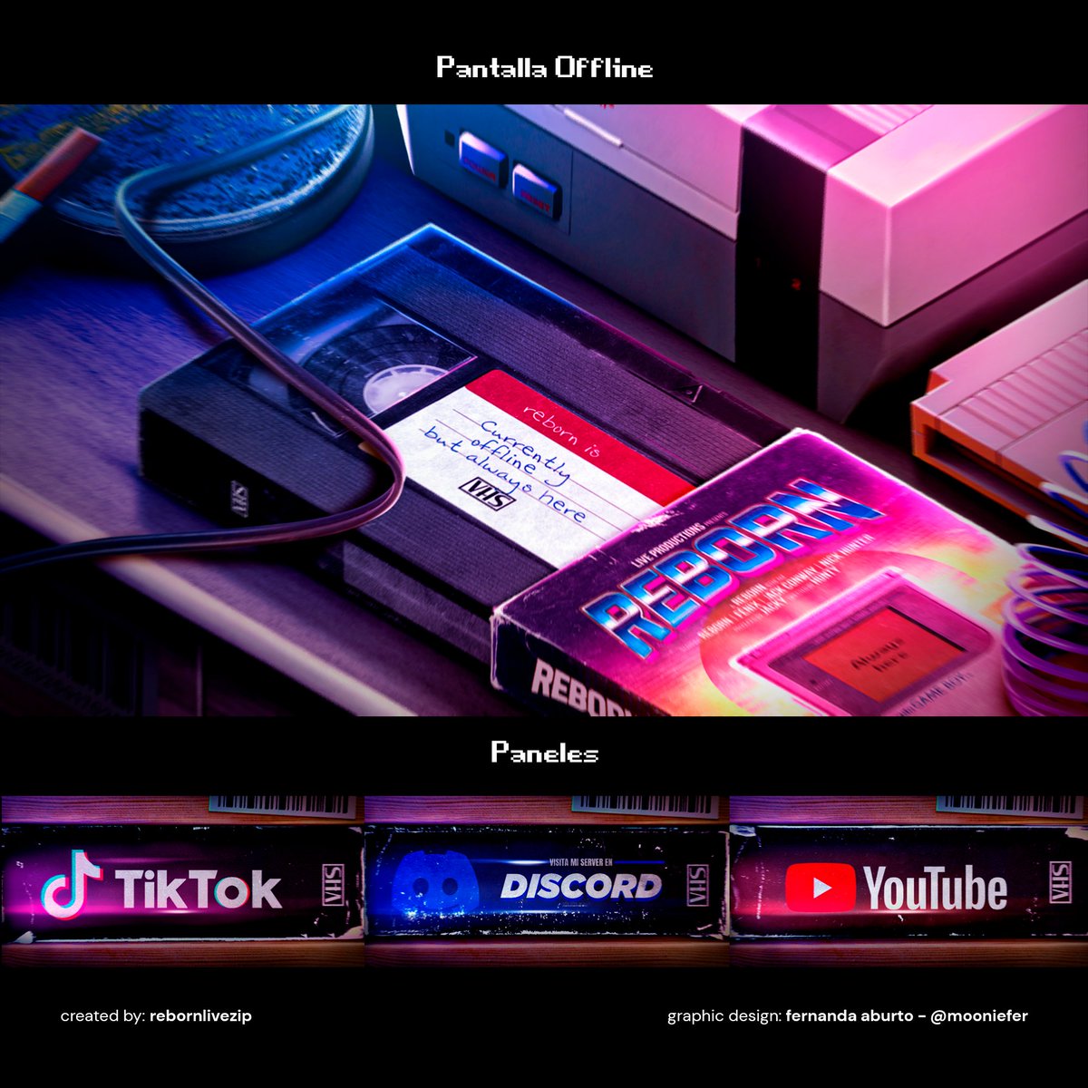 rebornlivezip's tweet image. 58. Pack de Twitch "Reborn" [ft. @Project4Reborn]

Exclusivo para una persona.
@DonReborn2 #twitch