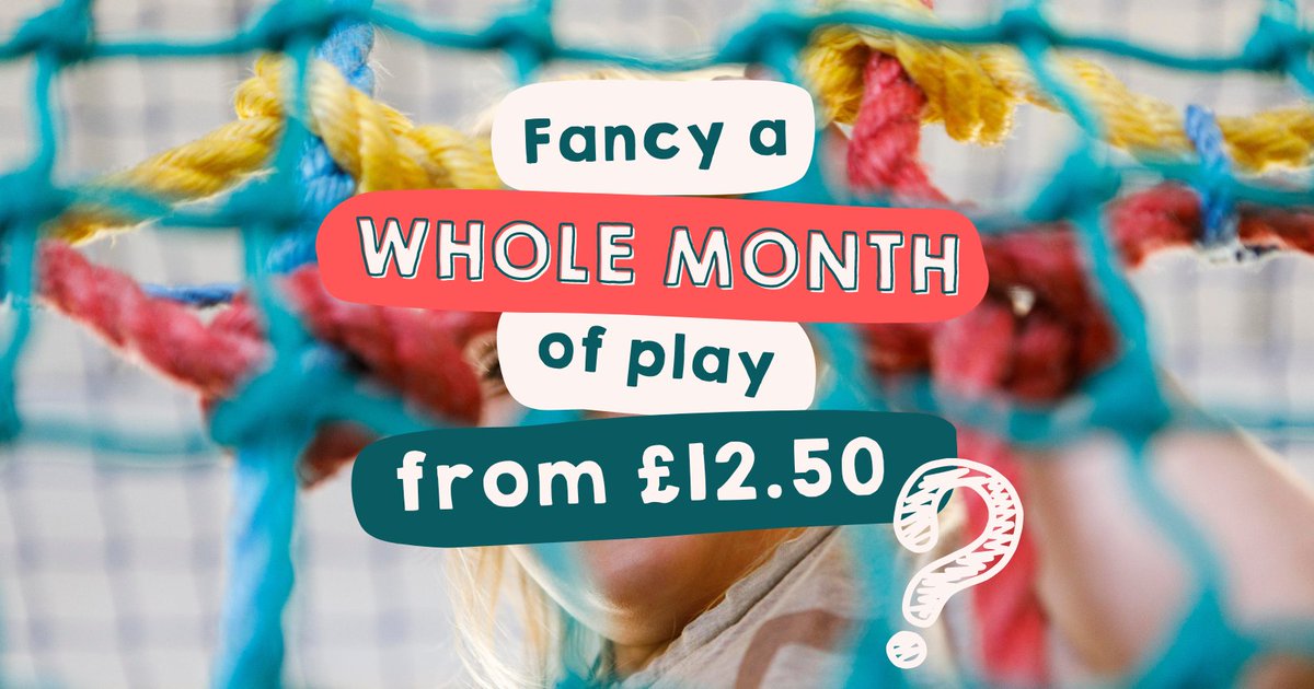 WildThingsPlay's tweet photo. Love to play? Become a member and get an entire month of play at WiLD THiNGS starting at just £12.50!

Find out all the details here:
https://t.co/FopcIjFgiy https://t.co/HhtcQEkjyn