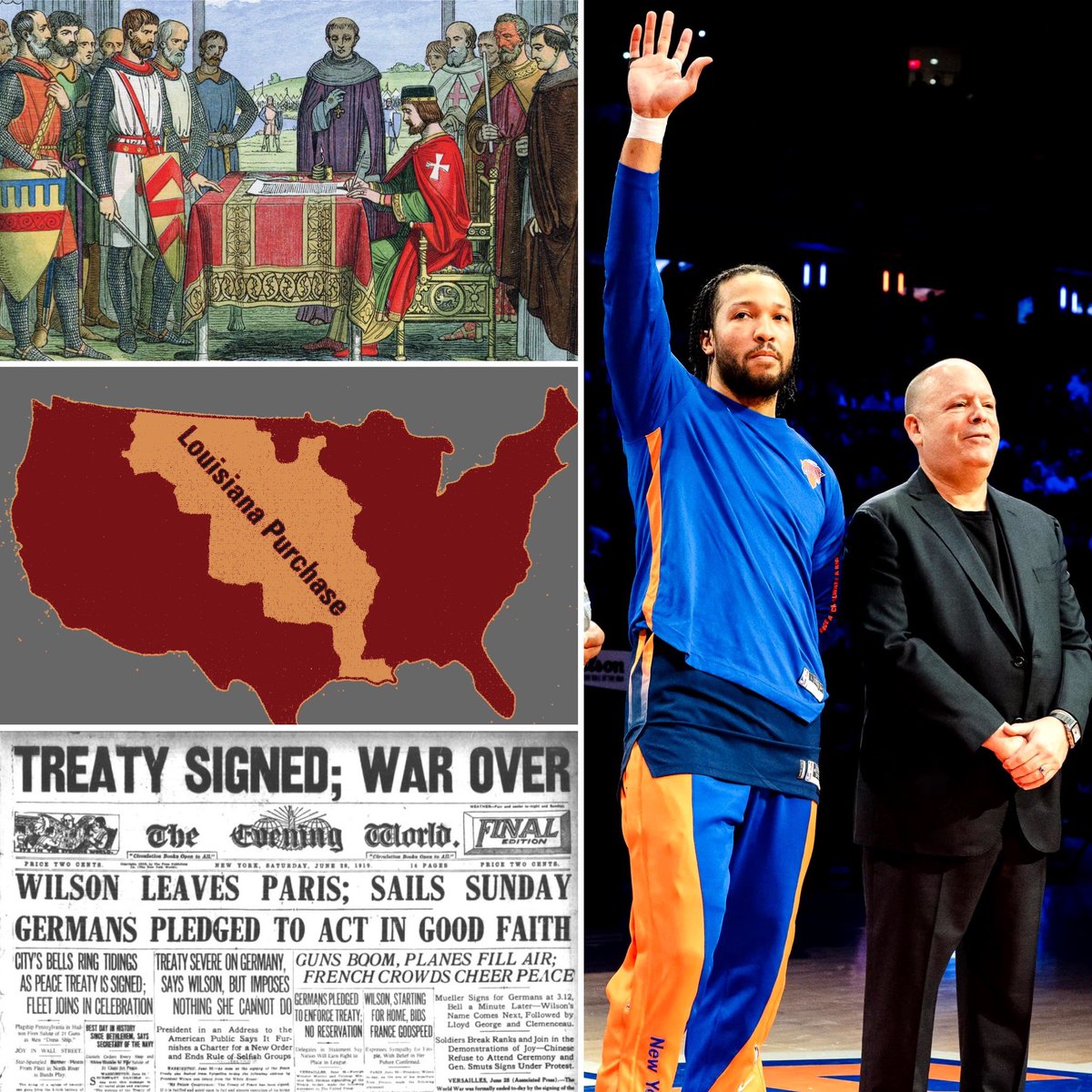 Great contracts in history:

Magna Carta                     Jalen
Louisiana Purchase       Brunson
Treaty of Versailles        Extension