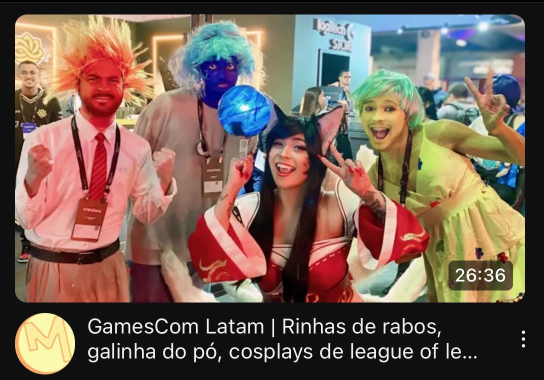 MayumiCosplay's tweet photo. Vem ver qual emoção dominou meu dia na Gamescom! 😝💖
https://t.co/F1CIKQYRpd https://t.co/O2U2OtgXjb
