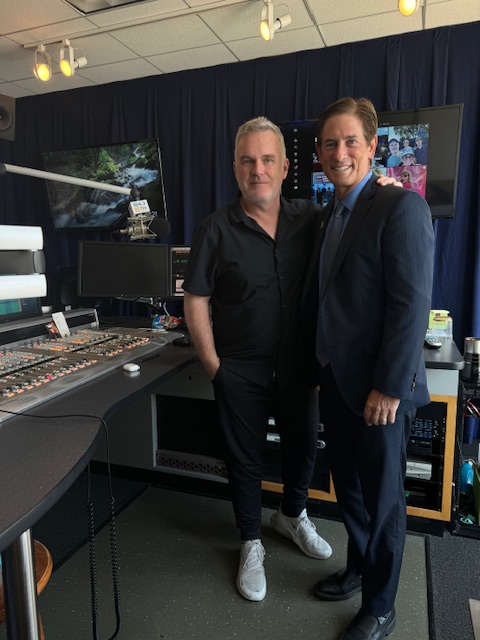NathanHochmanDA's tweet photo. It was a pleasure to meet Valentine from @1043MYfm while I recorded several PSAs reminding everyone to register and vote this Nov 5.
#HochmanForDA https://t.co/2REZBNavs7