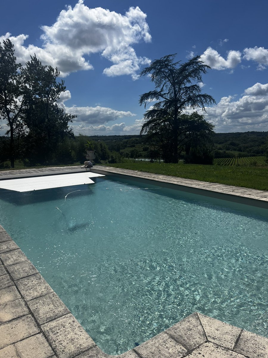 big_dizzler's tweet photo. @DQStuff I went swimming in a pool by a chateau owned by me dads friends, this was the view. I’m not sure i regret my decision https://t.co/Iui24PdY6h