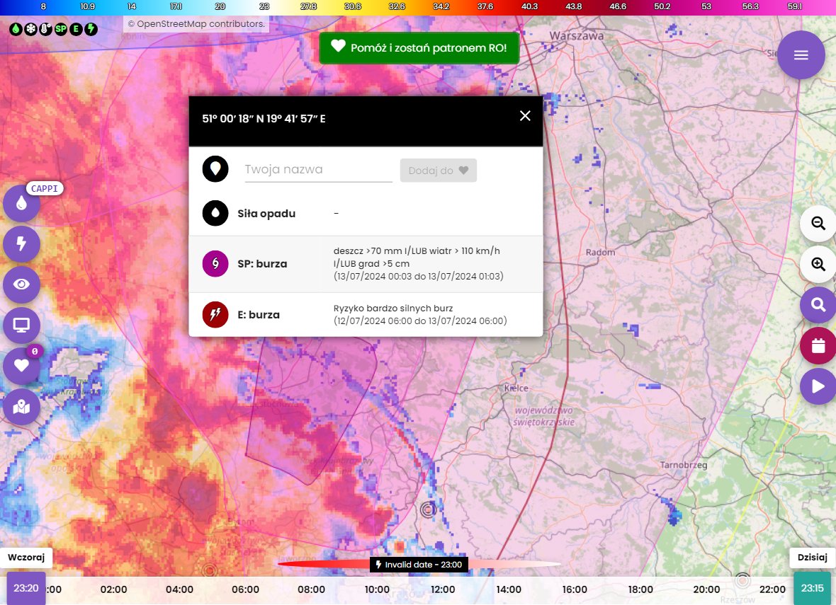 SkywarnPoland's tweet image. 🌩️🌩️🌩️STAN BURZ NA GODZ. 23:20🌩️🌩️🌩️

Bardzo groźny układ burzowy w postaci #BowEcho znajduje się w tej chwili nad północną częścią woj. #śląskie i wkracza właśnie do woj. #łódzkie, kierując się szybko w stronę #Łódź i #Warszawa. Układ ten w wielu miejscach generuje wiatr w