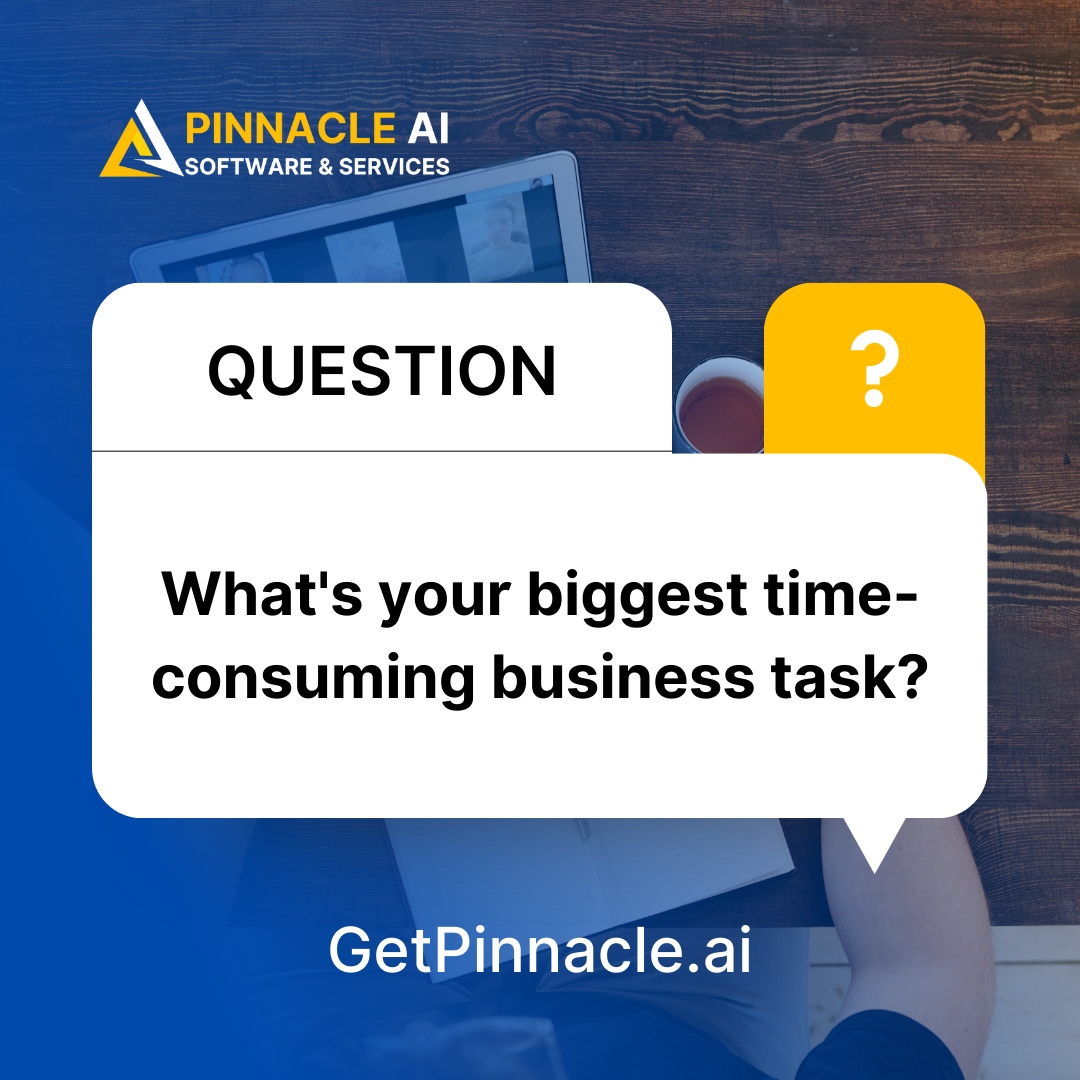 getpinnacleai's tweet image. What&apos;s your biggest time-consuming business task? 

Comment below, and let&apos;s see how our virtual assistants can help! 👇

#PinnacleAI #VASolutions #FreeUpYourTime