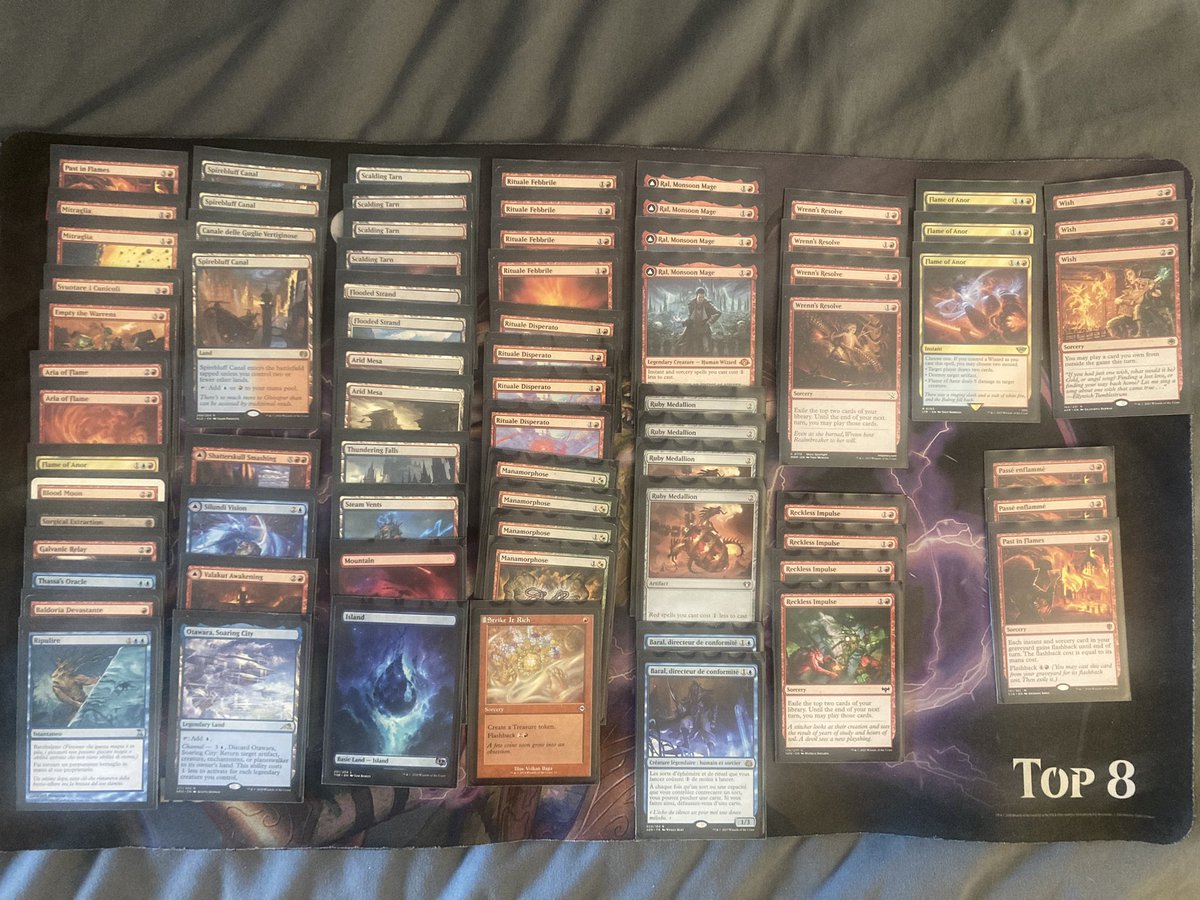 Birthday 4-0 at FNM with my first try at Wizard Storm. Still lots of work to do but Flame of Anor is *nice*.