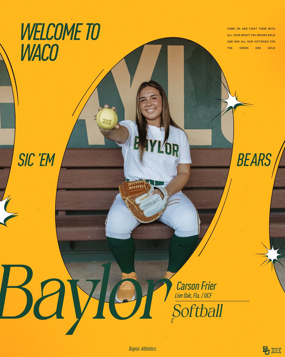 Baylor Softball (@baylorsoftball) on Twitter photo Letโs goooooo, <a href="/CarsonFrier35/">Carson Frier</a> ๐คฉ
We canโt wait to have you in Waco!
๐: baylorbea.rs/3LolTWM
#SicEm | #andONE Letโs goooooo, <a href="/CarsonFrier35/">Carson Frier</a> ๐คฉ
We canโt wait to have you in Waco!
๐: baylorbea.rs/3LolTWM
#SicEm | #andONE