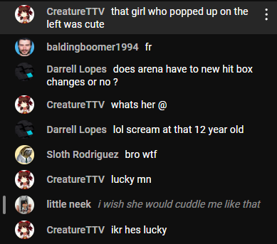 AirwingMarine's tweet photo. Imagine being a content creator and saying shit like this about my pre teen daughter who came to give me a hug real quick while I was streaming...

Not some random burner account, and actual YT channel.... https://t.co/WzNqS5gWlH