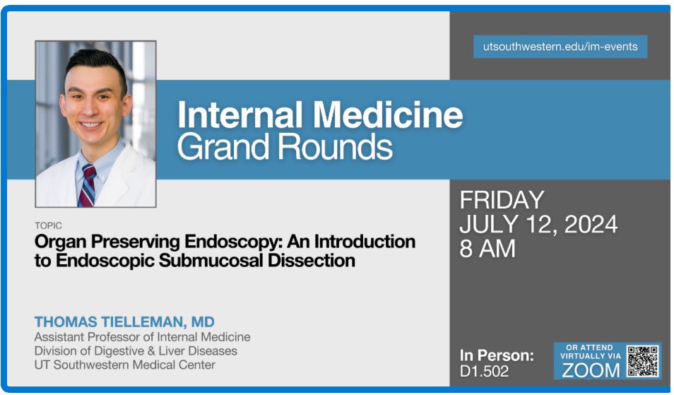 14 years ago I came to <a href="/UTSWMedCenter/">UT Southwestern Medical Center</a> as a medical student and today had the privilege of giving <a href="/UTSWInternalMed/">UT Southwestern Internal Medicine</a> Grand Rounds. Kind of surreal giving a lecture to so many faculty that educated me at one point or another on a topic that I’ve been working on for the past 3+ years.