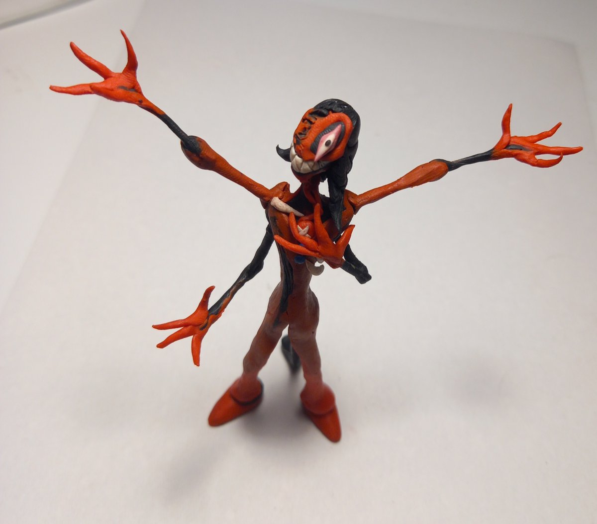 AgentOgurechek's tweet image. Well, i&apos;m back to the FatalVerse again! Now, it&apos;s time to present my model of Fatal&apos;s humanoid form😁
(That black stick was suposed to represent true Fatal Error&apos;s neck😅)
Fatal Error and FatalVerse by @AnarackWStudios 

#fatalerror
#fatalerrorsonic
#fatalerrorsweep
#fatalverse