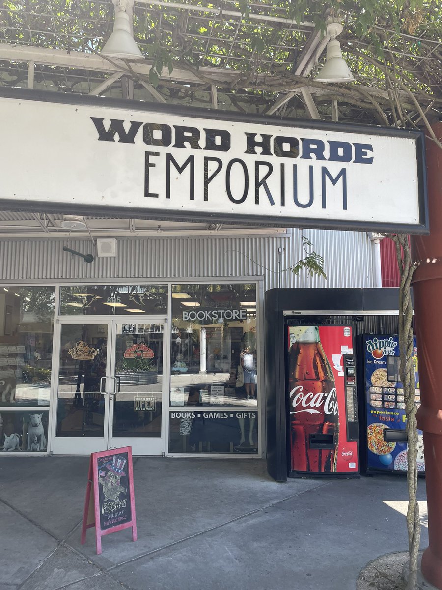 A happy coincidence of this vacation was randomly discovering how close Petaluma, CA was to where we were and knew I just had to stop in <a href="/WordHorde/">Word Horde</a> to meet <a href="/lossrockhart/">Ross E. Lockhart</a>! What a wonderful store and delightful owners. If you’re in Petaluma or nearby, you must drop by the Emporium!