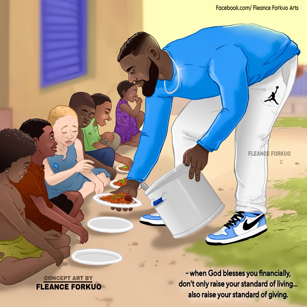 FleanceForkuo's tweet image. -when God  blesses your financially, don’t only raise your standard of living… also raise your standard of giving.