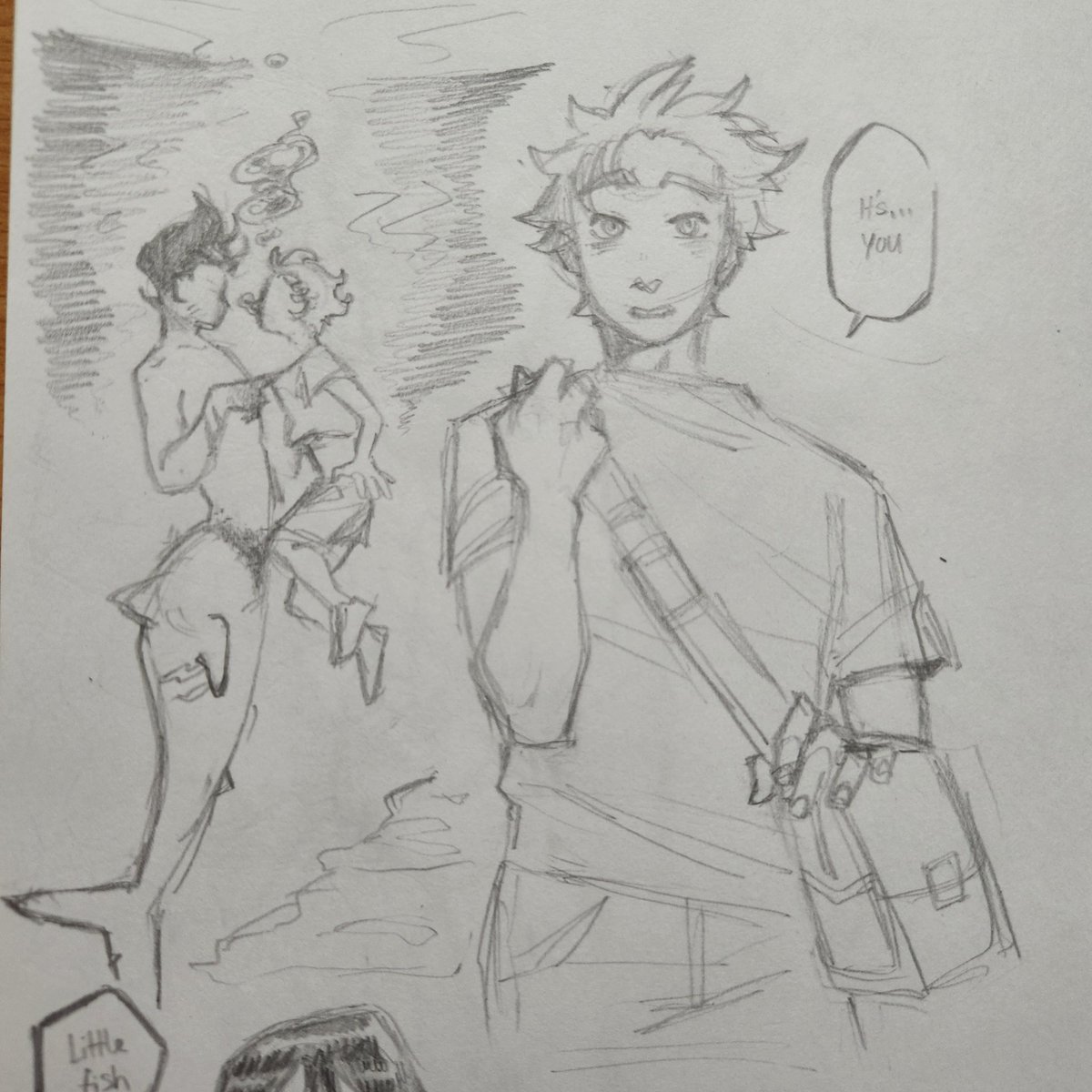 Pershicat's tweet photo. chance encounter 🌊

#oofuri #おお振り #harumiha https://t.co/4tC40MlUPN