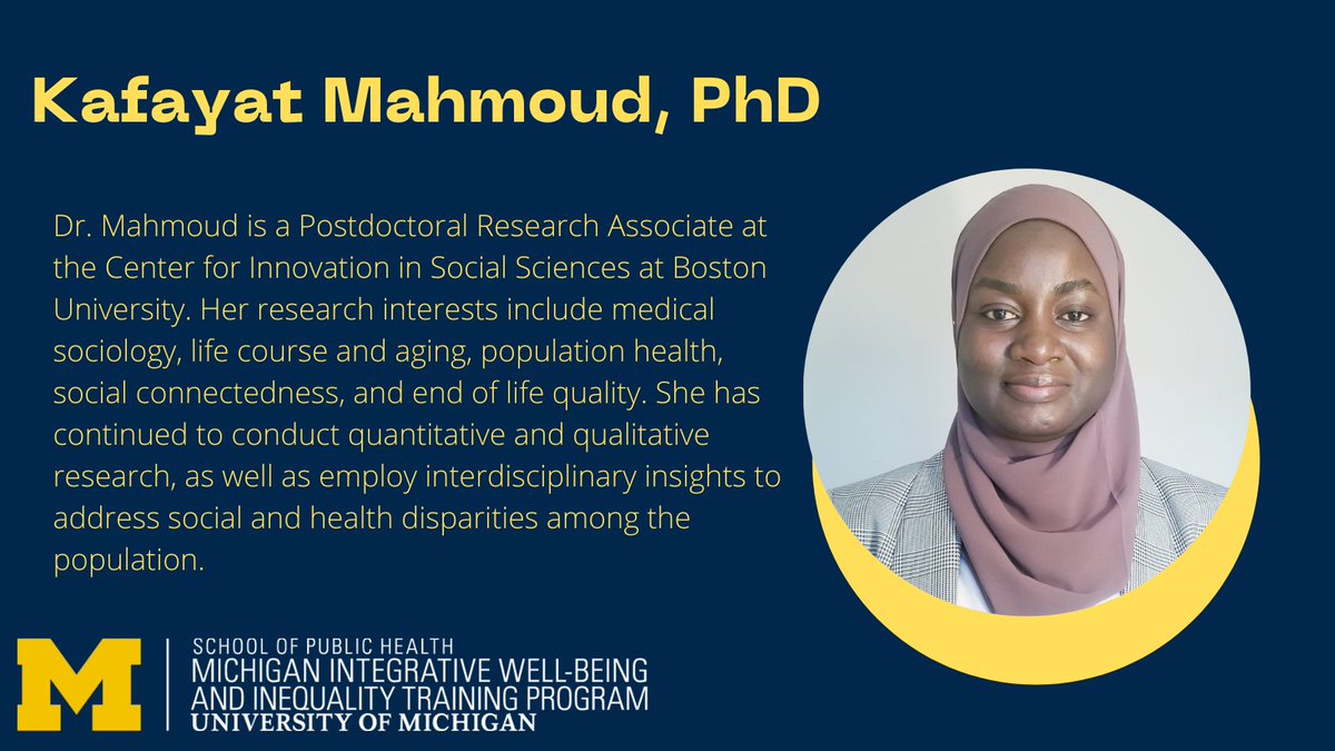 We’re delighted to welcome Dr. Kafayat Mahmoud to our training program in two weeks! 🎉 We can't wait to see you in person. Stay tuned! #MIWIcohort5