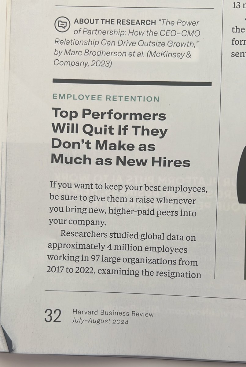 Wow <a href="/HarvardBiz/">Harvard Business Review</a> is out here delivering earth shattering research