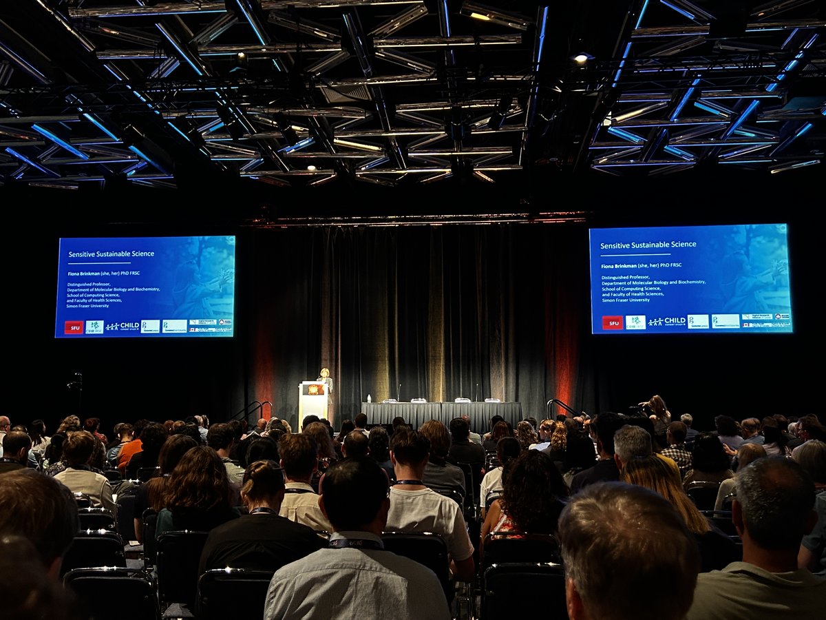 GigaScience (@gigascience) on Twitter photo Opening keynote from <a href="/fionabrinkman/">Fiona Brinkman</a> on Sensitive Sustainable Science. Brilliant to start #ISMB2024 on an #openscience topic, also covering the FAIR and CARE principles Opening keynote from <a href="/fionabrinkman/">Fiona Brinkman</a> on Sensitive Sustainable Science. Brilliant to start #ISMB2024 on an #openscience topic, also covering the FAIR and CARE principles