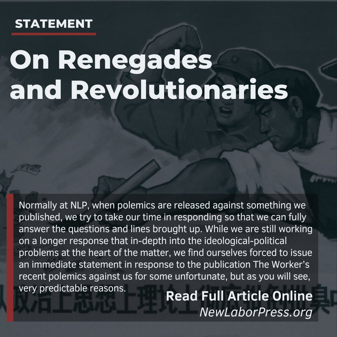 NewLaborPress's tweet image. A response to The Worker

Read Here:
newlaborpress.org/2024/07/12/on-…