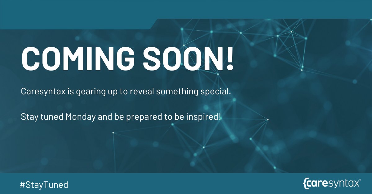 caresyntax's tweet image. Exciting news is on the horizon!

Caresyntax is gearing up to reveal something special. We&apos;re bringing together brilliant minds to discuss innovations that are shaping the future of patient care.

Stay tuned Monday and be prepared to be inspired!

#DataDrivenInnovation #StayTuned