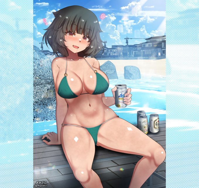 海でへべれけになったヤマネコさん😅💦 