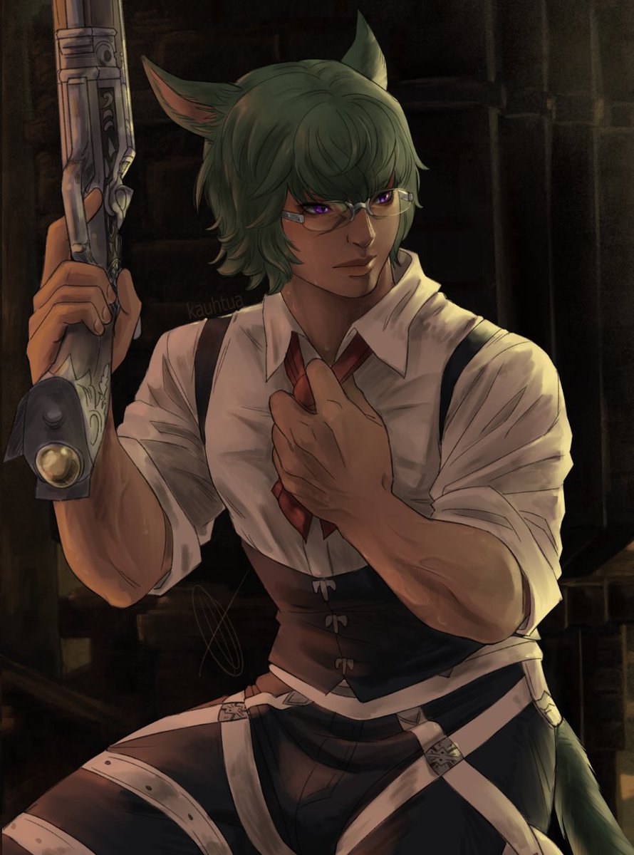 kauhtua's tweet photo. 🔫🔫

#FFXIV #FF14 #Koana https://t.co/qfBTWLOhNj