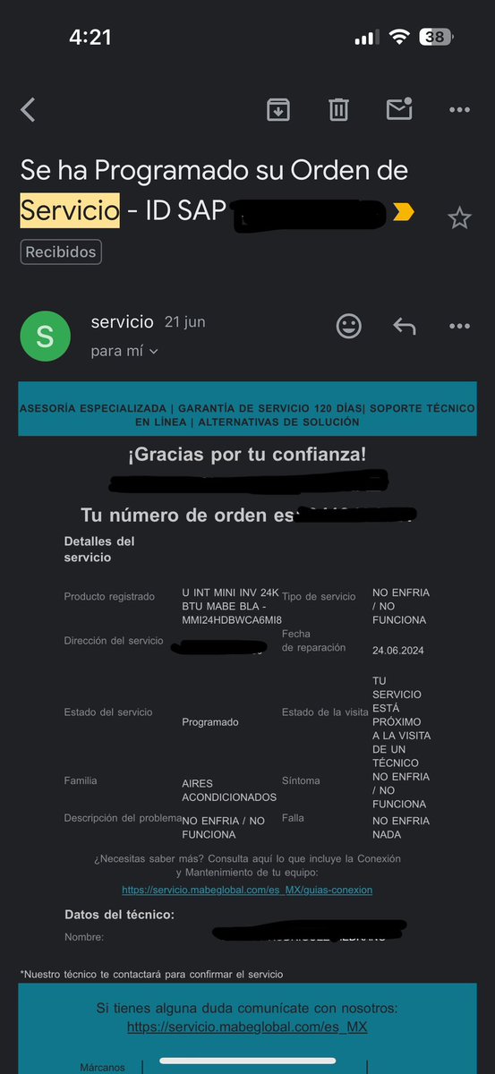 danyblade4's tweet photo. Harta del pésimo servicio de @Mabe Es la 4ta vez que cambian la visita técnica sin avisar y reagendan el día que se les antoja, argumentando que no contestamos. Nos tienen esperando de 9am a 7pm, llamamos y otra vez se reagendo o cancelo sin avisar. @Profeco https://t.co/aPLcHy17iH