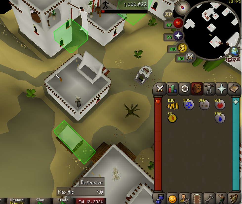 1 million agility xp #osrs finished with leg day for now :)