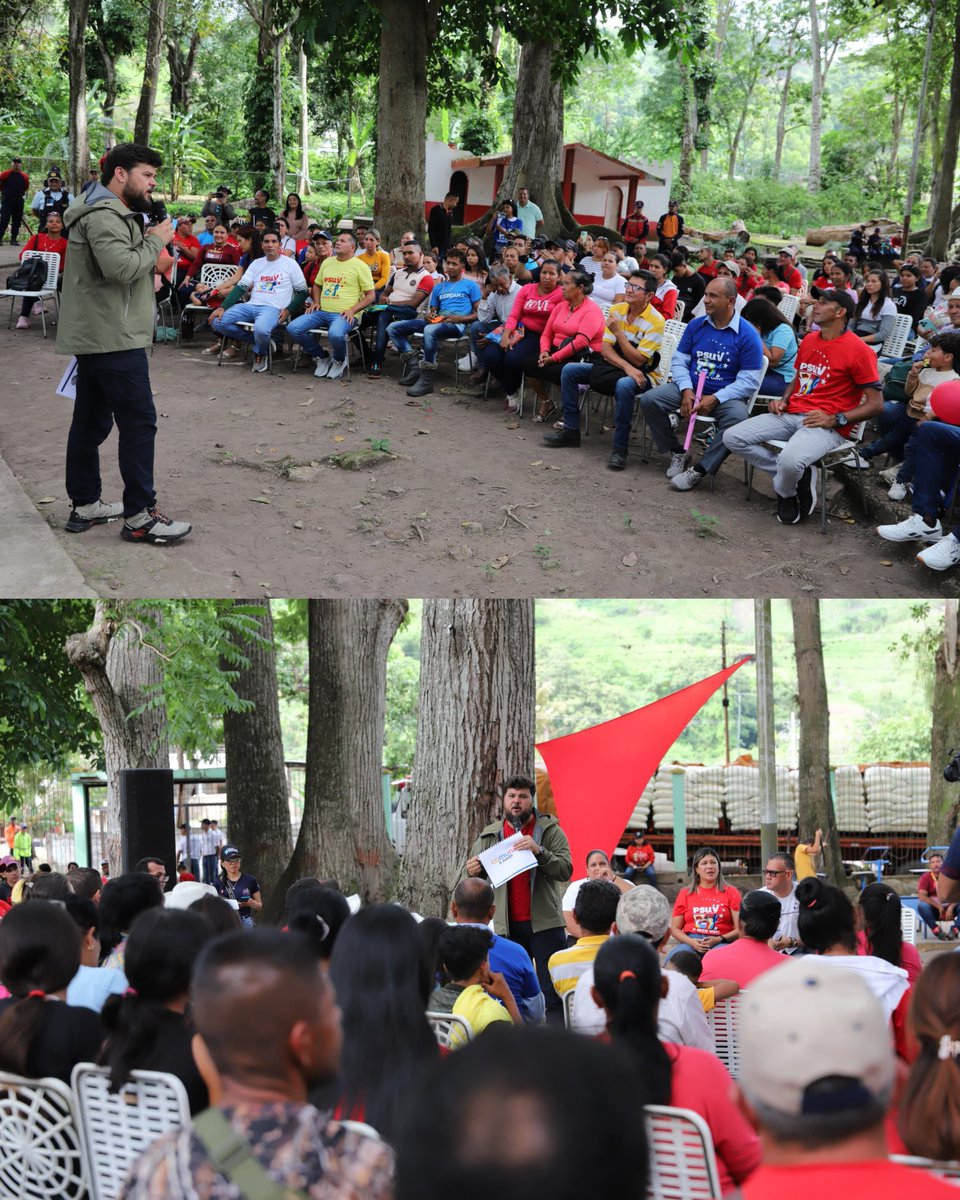 ErnestoLunaPsuv's tweet photo. Le garantizamos a 16 Consejos Comunales (15 de Acosta y uno de Piar), que agrupan a 448 productores de la zona norte del estado Monagas, los insumos necesarios para la siembra de 770 hectáreas de diversos rubros (pimentón, ají, café, maíz, caraota, tomate). https://t.co/Y8qvDc8O86