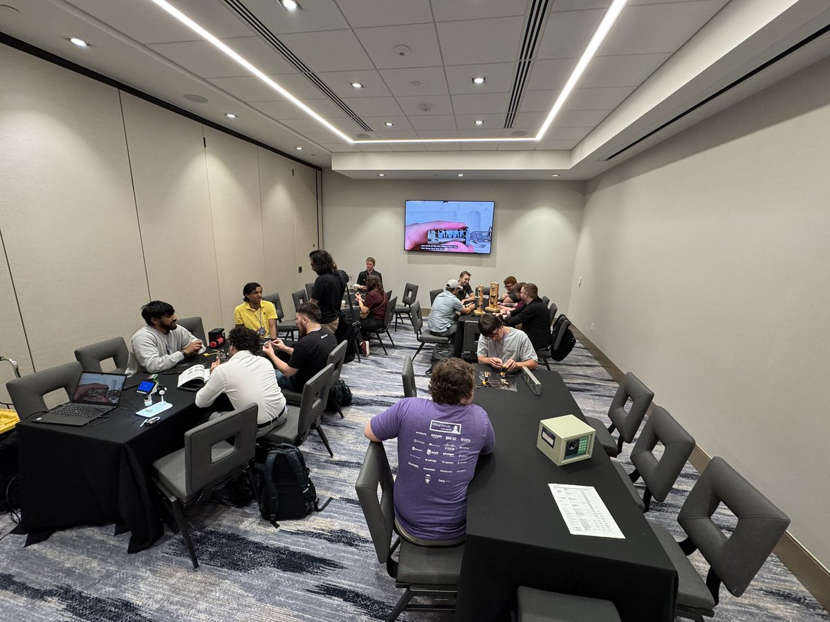 Such a cool day today at the lockpicking village at <a href="/BSidesPGH/">BSidesPGH</a> 

It’s one of my favorite events of the year and helps me recharge and be thankful for this awesome community!